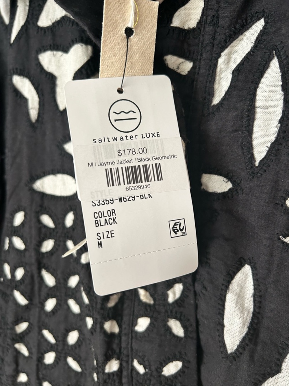 saltwater LUXE Black & White Jayme Jacket - Picture 5 of 14